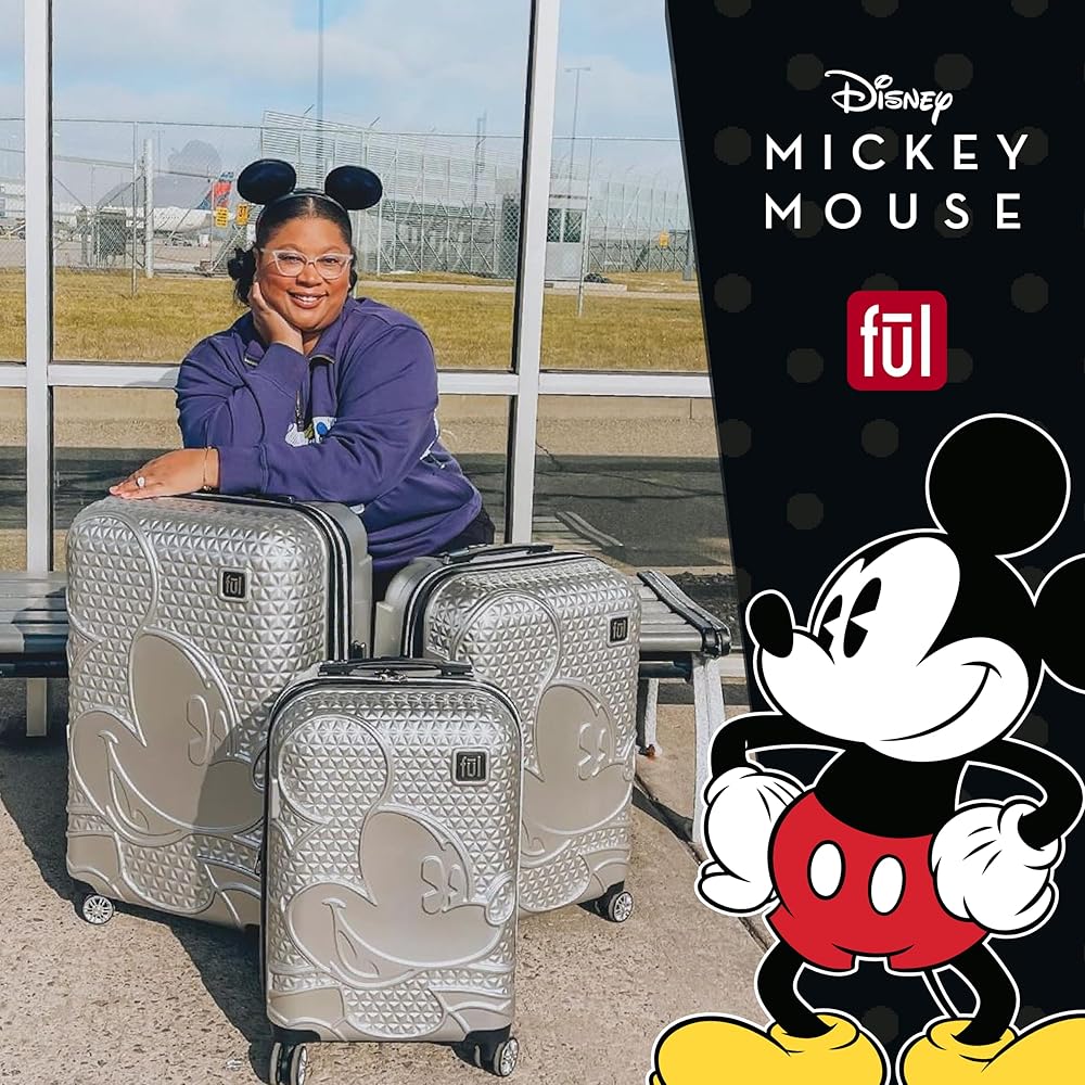 Amazon.com | FUL Disney Mickey Mouse 29 Inch Rolling Luggage